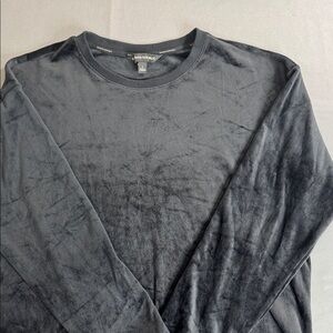 Banana Republic Women's Black Velvet Pullover Sweater Large